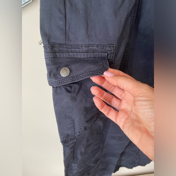 Navy blue cargo pants 14.5” waist. - Picture 7 of 9